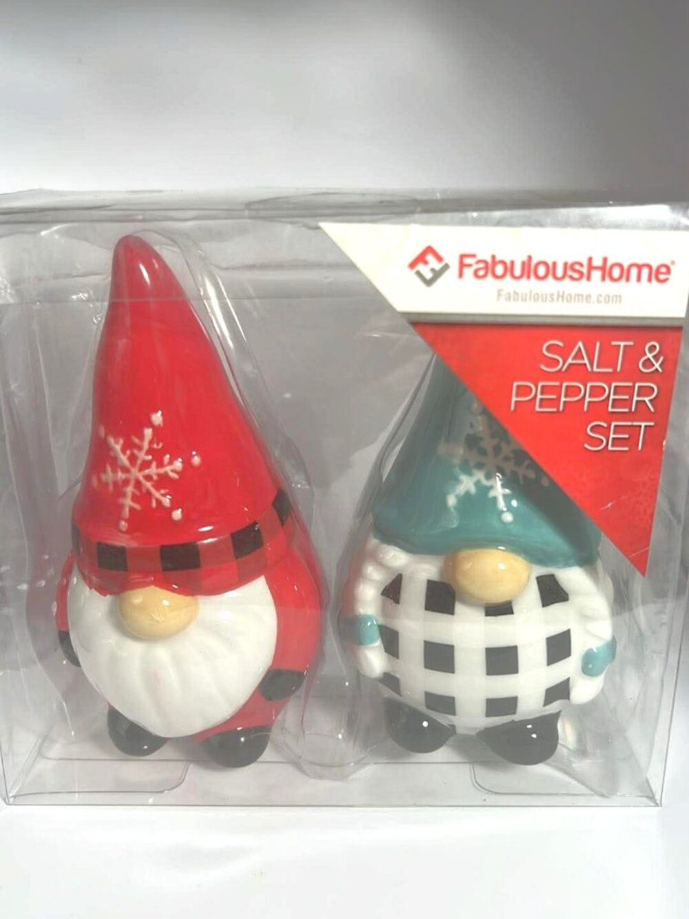 FabulousHome Gnome Salt & Pepper Shaker Set – New in Box